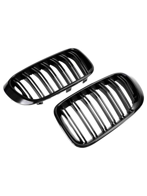 2014-2017 BMW X3 F25 xDrive28i/xDrive35i/sDrive18d/xDrive20d/xDrive30d Front Bumper Kidney Grille Gloss Black Grill