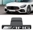 AMG vorderer vertikaler Streifen, allgemeines Grill-Emblem für Mercedes-Benz Kühlergrill, Chrom/Rot/Schwarz, AMG-Aufkleber-1