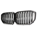 Niergrille met dubbele lamellen, zwart vooraan, passend voor BMW X5 G05 2019-2022 M-Performance-16