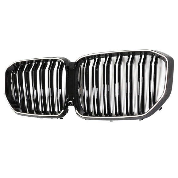 Niergrille met dubbele lamellen, zwart vooraan, passend voor BMW X5 G05 2019-2022 M-Performance