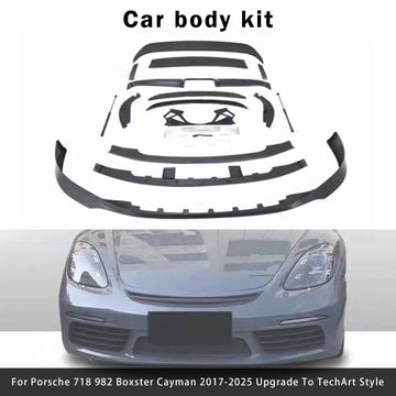 2017-2025 Porsche 718 Boxster Cayman Body Kit Bumper Upgrade To TechArt Style - 0