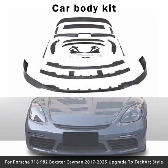 2017-2025 Porsche 718 Boxster Cayman bodykit bumperupgrade naar TechArt-stijl