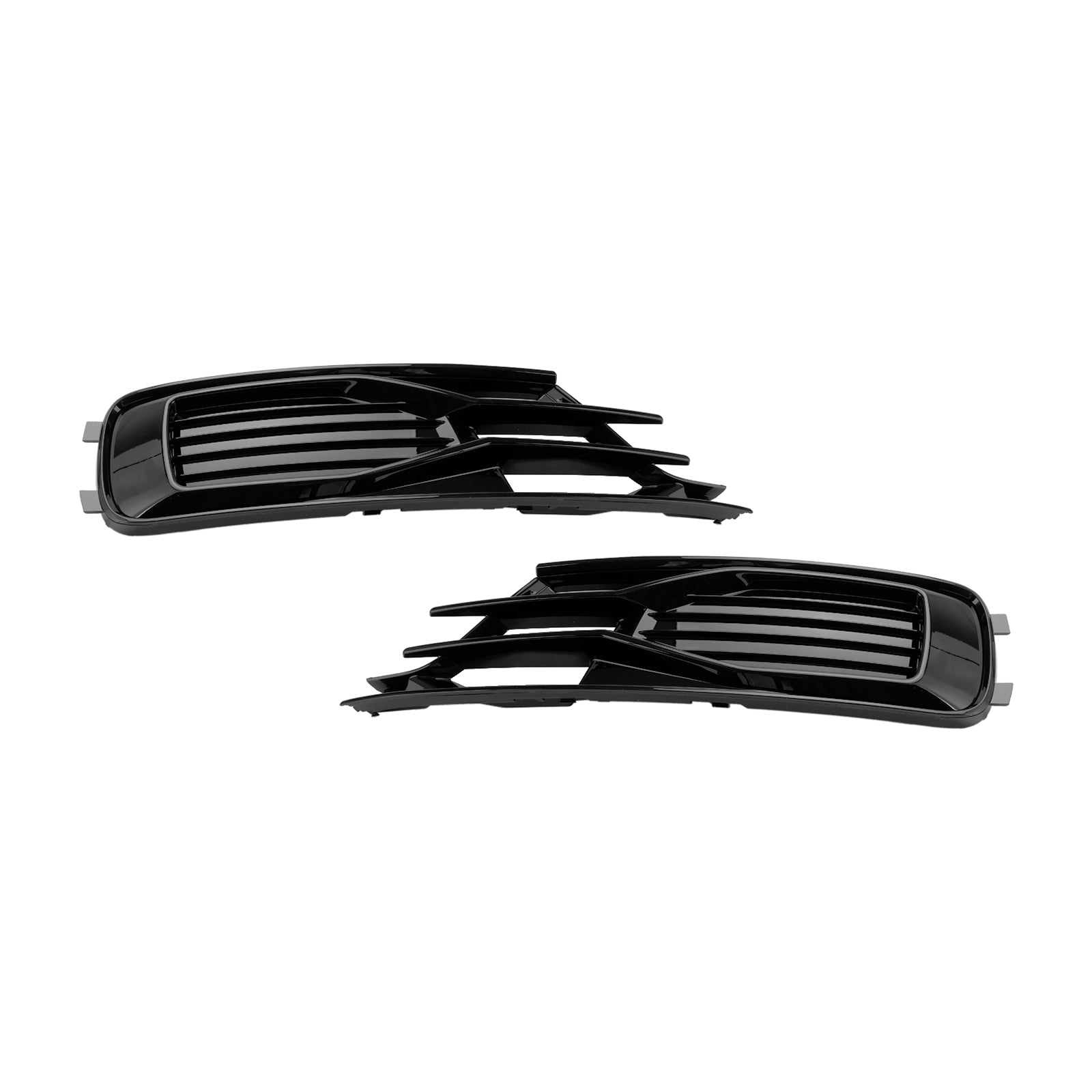 Audi 2014-2018 A6 C7 4G0807647T94 4G0807648T94 2PCS parachoques delantero cubierta de luz antiniebla parrilla negra