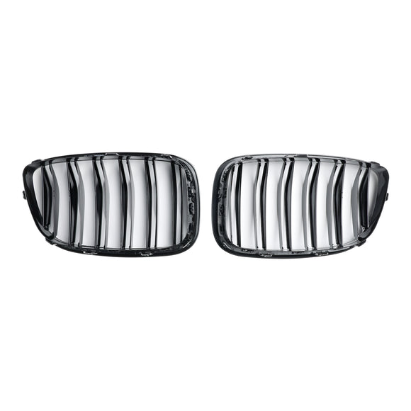2009-2017 BMW Serie 5 GT F07 535i GT/550i GT/528i GT/540i GT Parrilla frontal tipo riñón Parrilla negra brillante