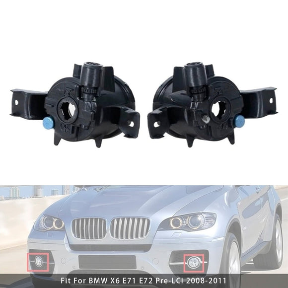 Paire de feux antibrouillard avant sans ampoules, pour BMW X6 E71 E72 08-11 63177187631