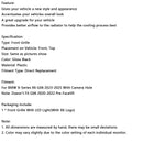 Grade preta do para-choque dianteiro para BMW X6 G06 M60i 2023-2025 com furo para câmera-13