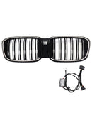 Grade dianteira de malha de rim adequada para BMW X4 G02 X3 G01 G08 2018-2021 pré LCI-13