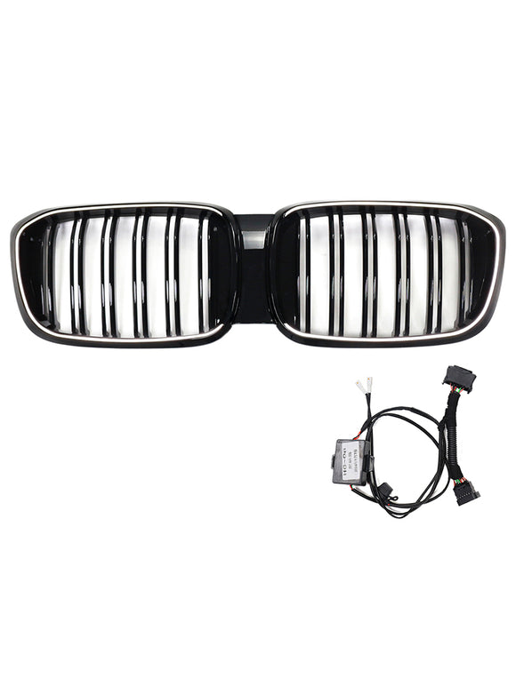 Grade dianteira de malha de rim adequada para BMW X4 G02 X3 G01 G08 2018-2021 pré LCI