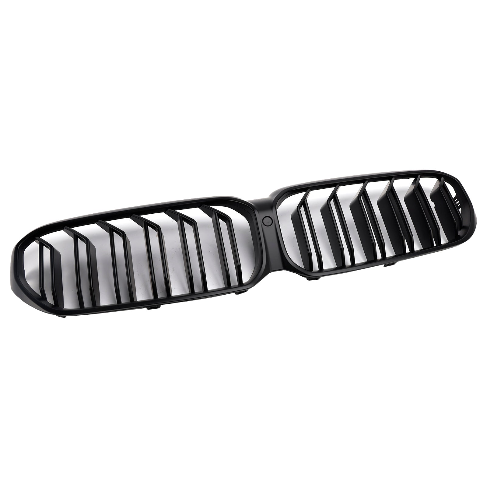 2021-2024 BMW G30 G31 LCI Parrilla negra mate Parachoques delantero de listones dobles Parrilla tipo riñón