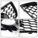 2009–2013 Audi A3 8P Honeycomb Lowe Grill Frontstoßstange Nebelscheinwerfergitter schwarze Abdeckung 8P0807682D 8P0807681D-9