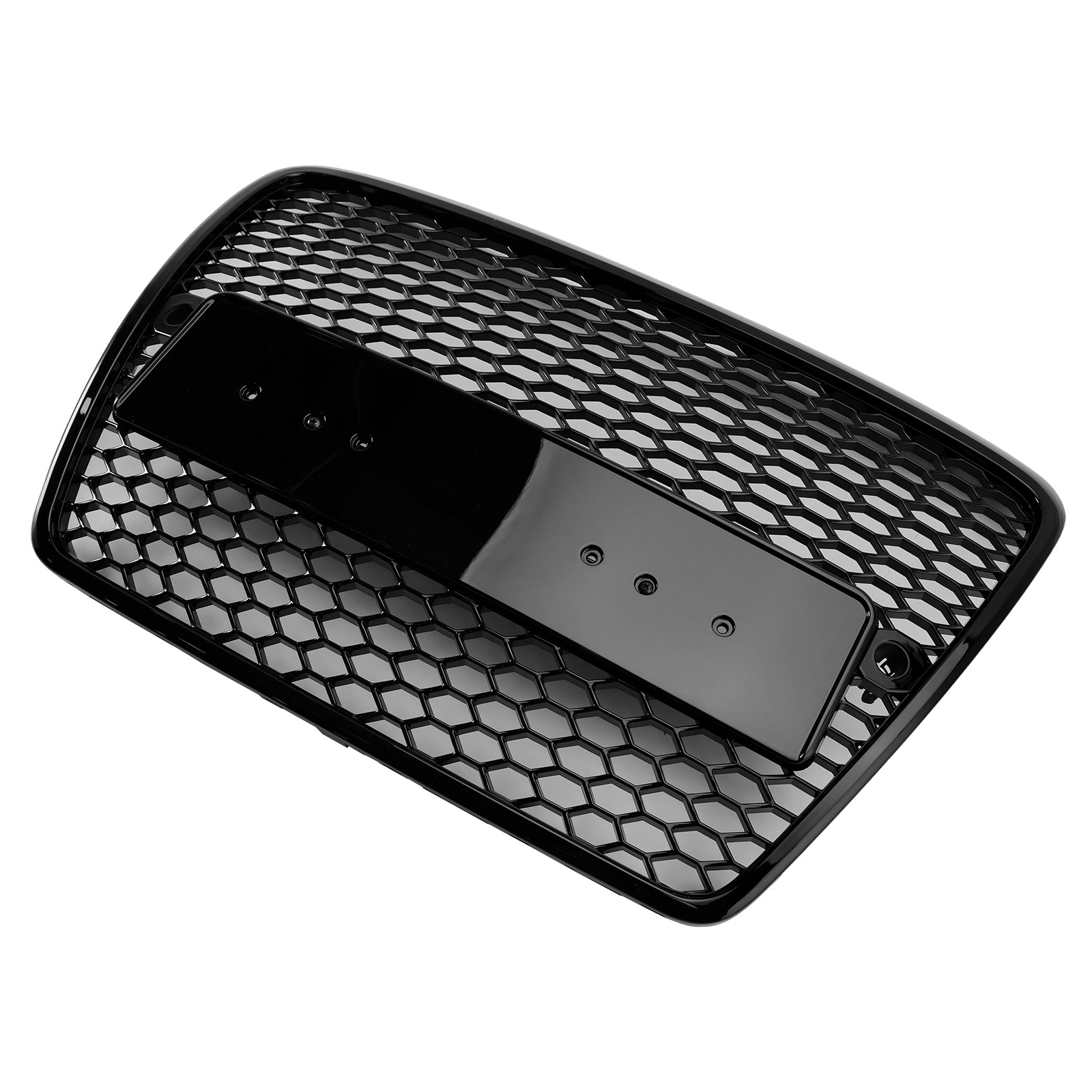 Rejilla de parachoques delantera en forma de panal de abeja negra compatible con Audi A6 C6 2004-2008 antes del rediseño