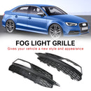 2013-2016 Audi A3 S-Line/S3 parachoques inferior cubierta de luz antiniebla rejilla de repuesto parrilla de panal 8V3807681G 8V3807682G-5
