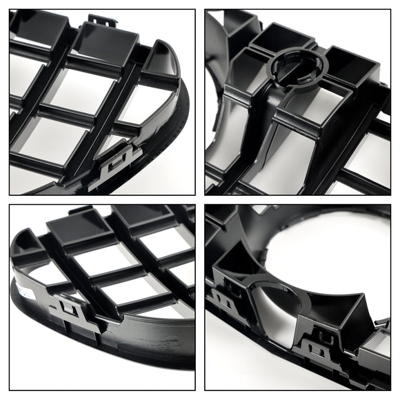 Mercedes Benz Classe S 2015-2017 W217 Grille de pare-chocs avant de remplacement pour S63 AMG Coupé, calandre noire de style GTR