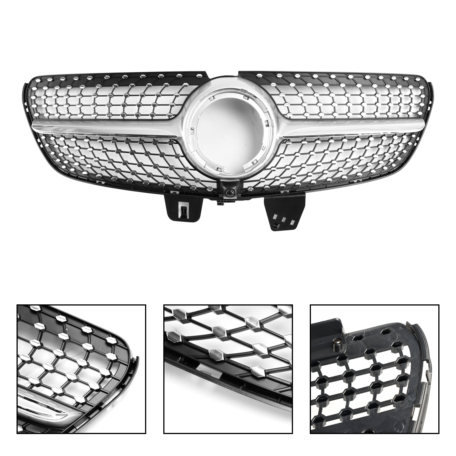 Grille de remplacement supérieure avant en diamant pour Mercedes Benz Classe V W447 V220d/250d/300d/250 2019.4-2023