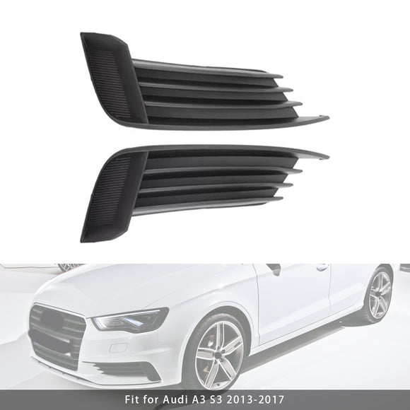 2013-2016 Audi A3 8V 2 Pair Lower Grille Front Bumper Fog Light Cover 8V5807681 8V5807682