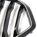 Grade preta do para-choque dianteiro para BMW X6 G06 M60i 2023-2025 com furo para câmera-8