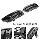 2017-2020 Audi A3 8V Front Bumper Grill Fog Light Cover Lamp Frame Trim Grille-7