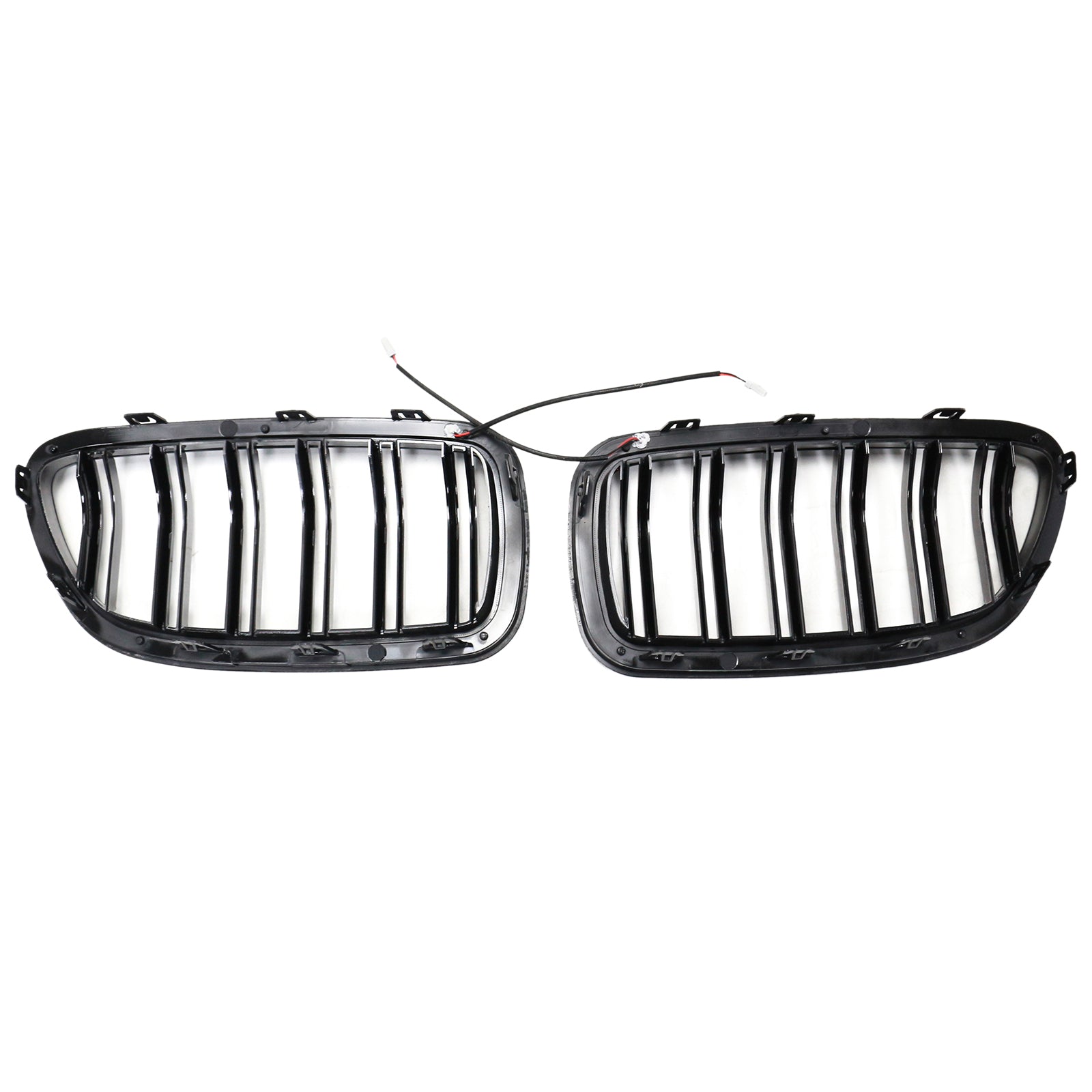 Kidney Bumper Grille Grill Fit BMW 5 Series F10 F11 2010-2016 Gloss Black