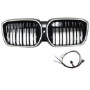 Double Slat Black Front Kidney Grill Grille Fit BMW IX3 G08 LCI 2022-2024-14