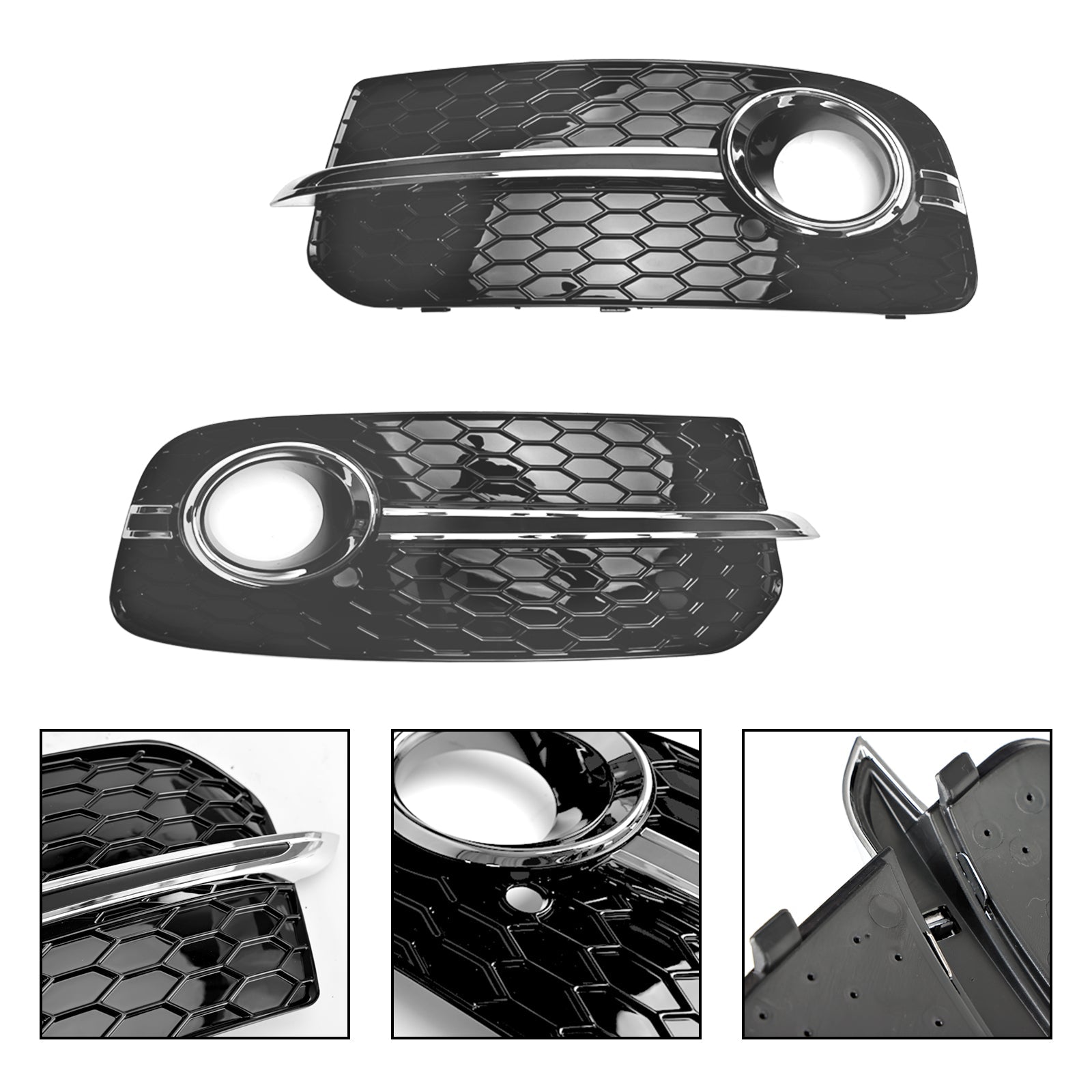 Audi 2013-2017 Q5 Version Standard 8R0807681M 8R0807682J Grille de phare antibrouillard de pare-chocs avant