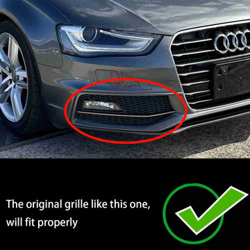 2013-2015 Audi A4 S-line S4 pare-chocs antibrouillard lampe couverture calandre 8K0807682M 8K0807681L générique - 0