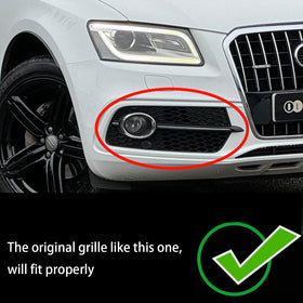 2013–2017 Audi Q5 S-Line SQ5 Frontstoßstange, Nebelscheinwerfergrill, schwarzer Chromgrill - 0