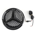 Mercedes Benz Classe C 2008-2014 W204 Grille de pare-chocs avant noire/chromée avec étoile LED pour C250/C300/C350-24