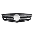 Mercedes Benz Classe C 2008-2014 W204 Grille de pare-chocs avant noire/chromée avec étoile LED pour C250/C300/C350-19