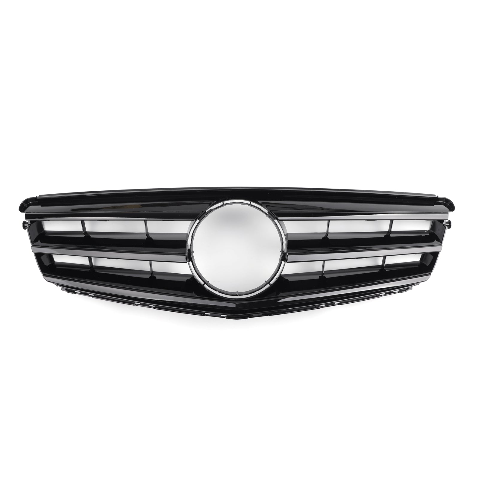 2008-2014 Mercedes Benz C Class W204 C250/C300/C350 Front Bumper Grill Black/Chrome Grille With LED Star