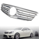 Mercedes Benz Classe C 2008-2014 W204 Grille de pare-chocs avant noire/chromée avec étoile LED pour C250/C300/C350-36