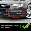 2013-2016 Audi A5 S-Line / S5 Pair Front Fog Lamp Black Trim Grills Grill Generic-2