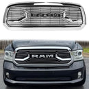 2013-2018 Dodge Ram 1500 Chrome Big Horn Style Grill Front Bumper Replacement Grille-35