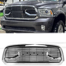 2013-2018 Dodge Ram 1500 Chrome Big Horn Style Grill Front Bumper Replacement Grille With RAM Letter-1
