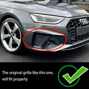 Audi A4 B9.5 S-Line/S4 2020-2024 Zilveren afwerking Honingraat Mistlamp Grille Voorbumper Onder Mist Grille Cover 5056617301387 8W0807681BEN-2