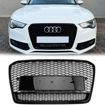 Audi A5/A5 Sline/S5 B8.5 2012-2016 Honeycomb Front Grill Radiator Upper Bumper RS5 Quattro Style Grille