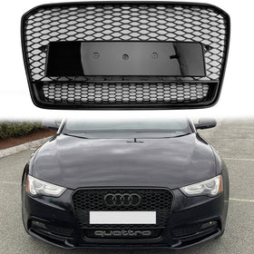 2012-2016 Audi A5/A5 Sline/S5 B8.5 RS Quattro estilo rejilla tipo panal parachoques delantero parrilla deportiva negra