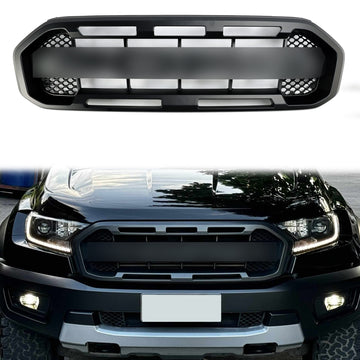 Griglia per paraurti anteriore Ford Ranger 2019-2023 Raptor/griglia a nido d'ape/stile maglia nera