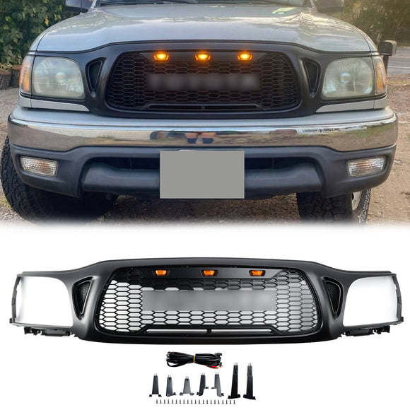 2001–2004 Toyota Tacoma Waben-Frontstoßstangengrill, schwarzer Ersatzgrill