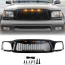 Toyota Tacoma | 2001-2004 | Noir mat | Style nid d'abeille | Lumière LED | Grille de pare-chocs avant-1