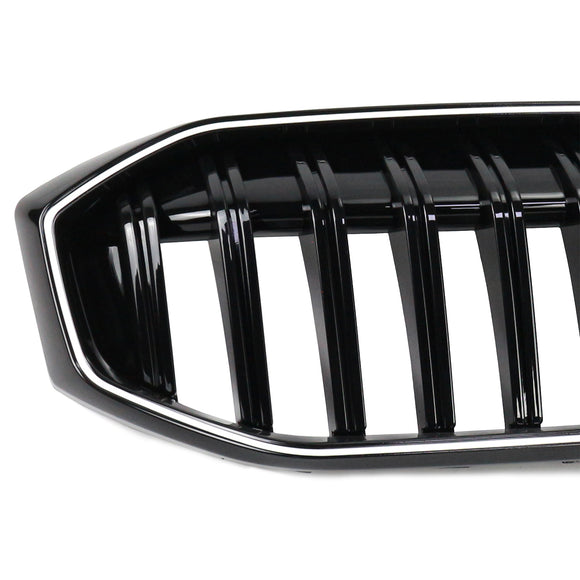 2023-2026 BMW Serie 3 G20 G21 LCI Parrilla de doble línea negra Parachoques delantero Parrilla LED