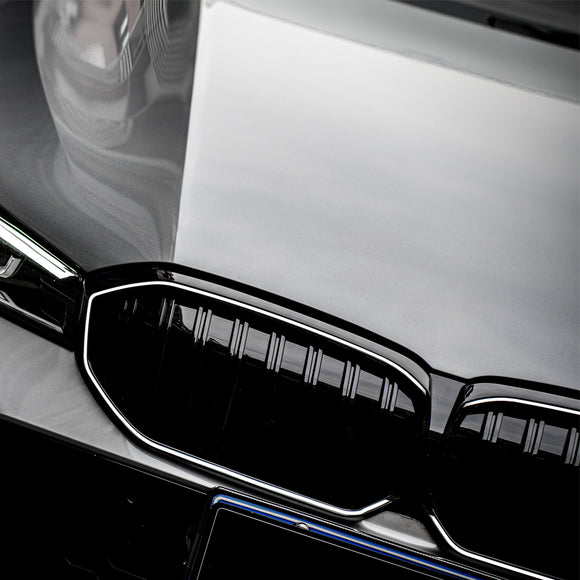 2023-2026 BMW Serie 3 G20 G21 LCI Parrilla de doble línea negra Parachoques delantero Parrilla LED
