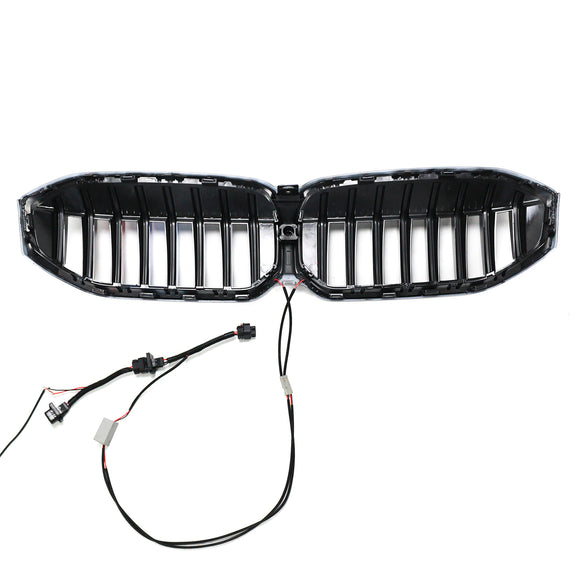 2023-2026 BMW Serie 3 G20 G21 LCI Parrilla de doble línea negra Parachoques delantero Parrilla LED
