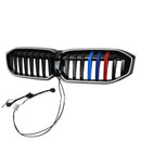 2023-2026 BMW Serie 3 G20 G21 LCI Parrilla de doble línea negra Parachoques delantero Parrilla LED-98