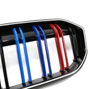 2023-2026 BMW Serie 3 G20 G21 LCI Parrilla de doble línea negra Parachoques delantero Parrilla LED-75