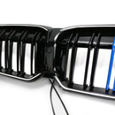 2023-2026 BMW Serie 3 G20 G21 LCI Parrilla de doble línea negra Parachoques delantero Parrilla LED-88