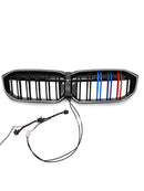 2023-2026 BMW Serie 3 G20 G21 LCI Parrilla de doble línea negra Parachoques delantero Parrilla LED-78