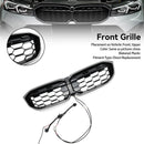 2023-2026 BMW Serie 3 G20 G21 LCI Parrilla de doble línea negra Parachoques delantero Parrilla LED-133