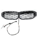 2023-2026 BMW Serie 3 G20 G21 LCI Parrilla de doble línea negra Parachoques delantero Parrilla LED-144