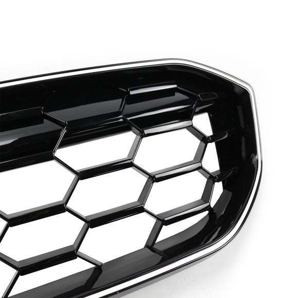 2023-2026 BMW Serie 3 G20 G21 LCI Parrilla de doble línea negra Parachoques delantero Parrilla LED