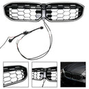 2023-2026 BMW Serie 3 G20 G21 LCI Parrilla de doble línea negra Parachoques delantero Parrilla LED-182